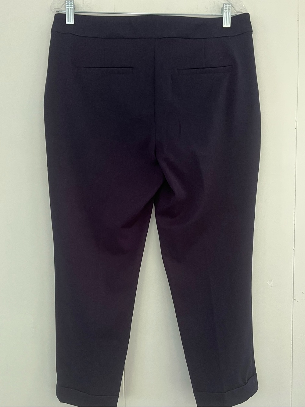 LOFT Devin Slim Navy Sailor Button Trouser Pants Size 10P - Picture 14 of 15